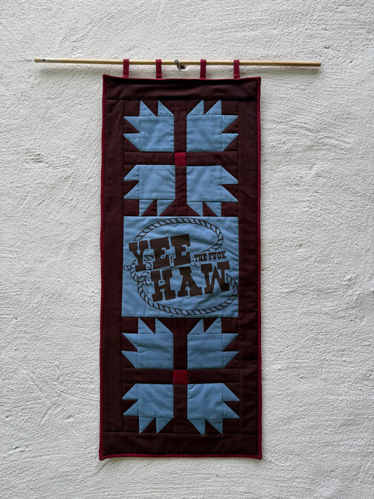 Yee Haw Quilted Wall Hanging