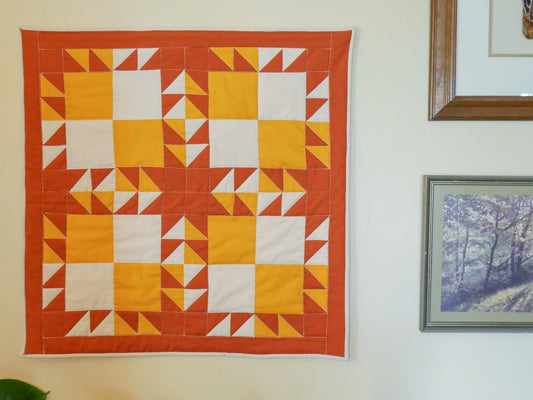 Three Color Quilt Wall Hanging
