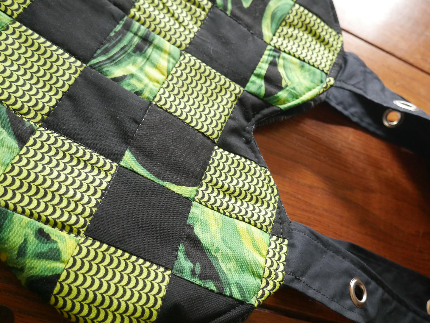 Patchwork Quilted Heart Tote Bag