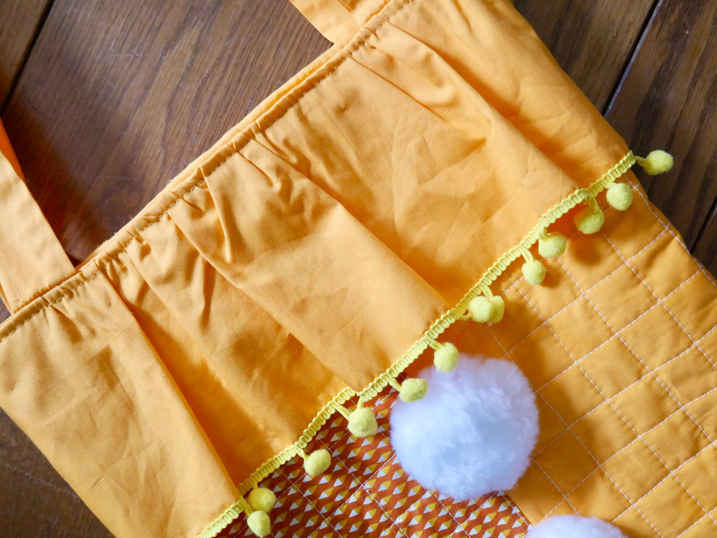 Whimsy Orange Creamsicle Clown Tote Bag