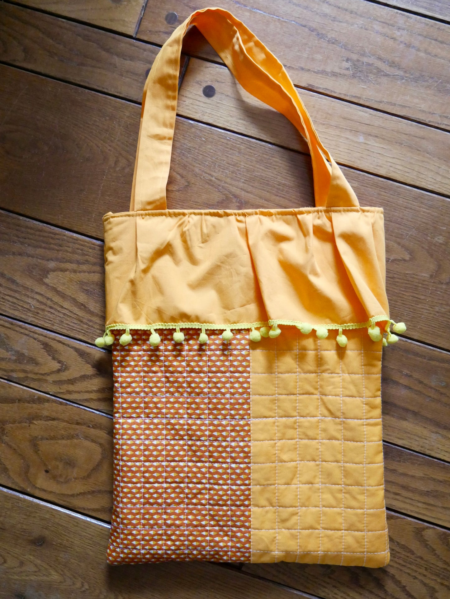 Whimsy Orange Creamsicle Clown Tote Bag