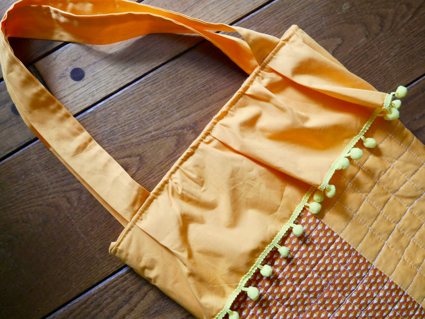 Whimsy Orange Creamsicle Clown Tote Bag