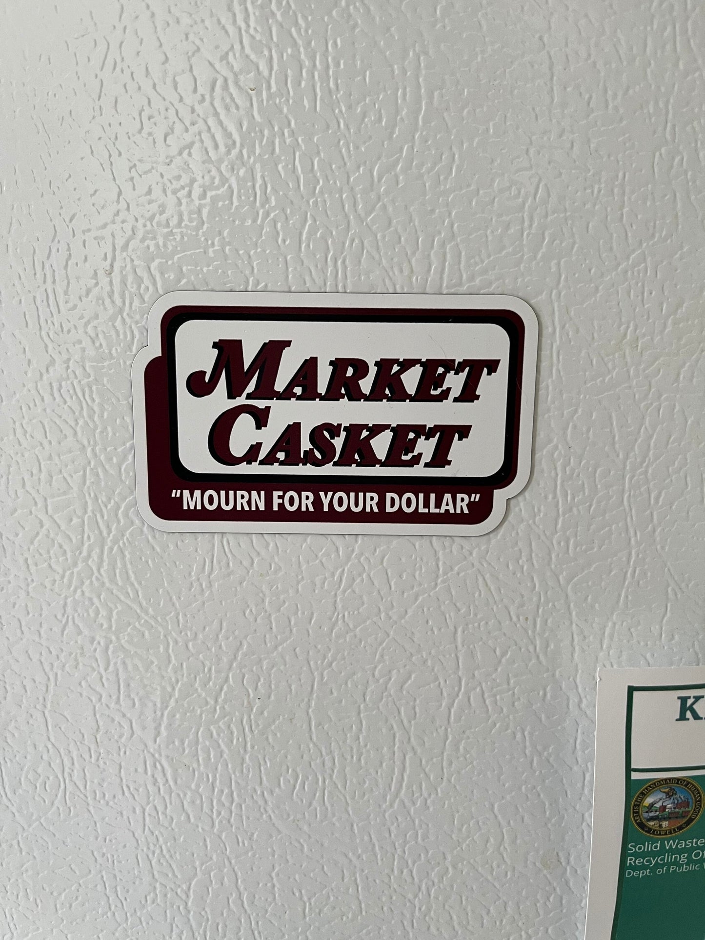 Market Casket Magnet