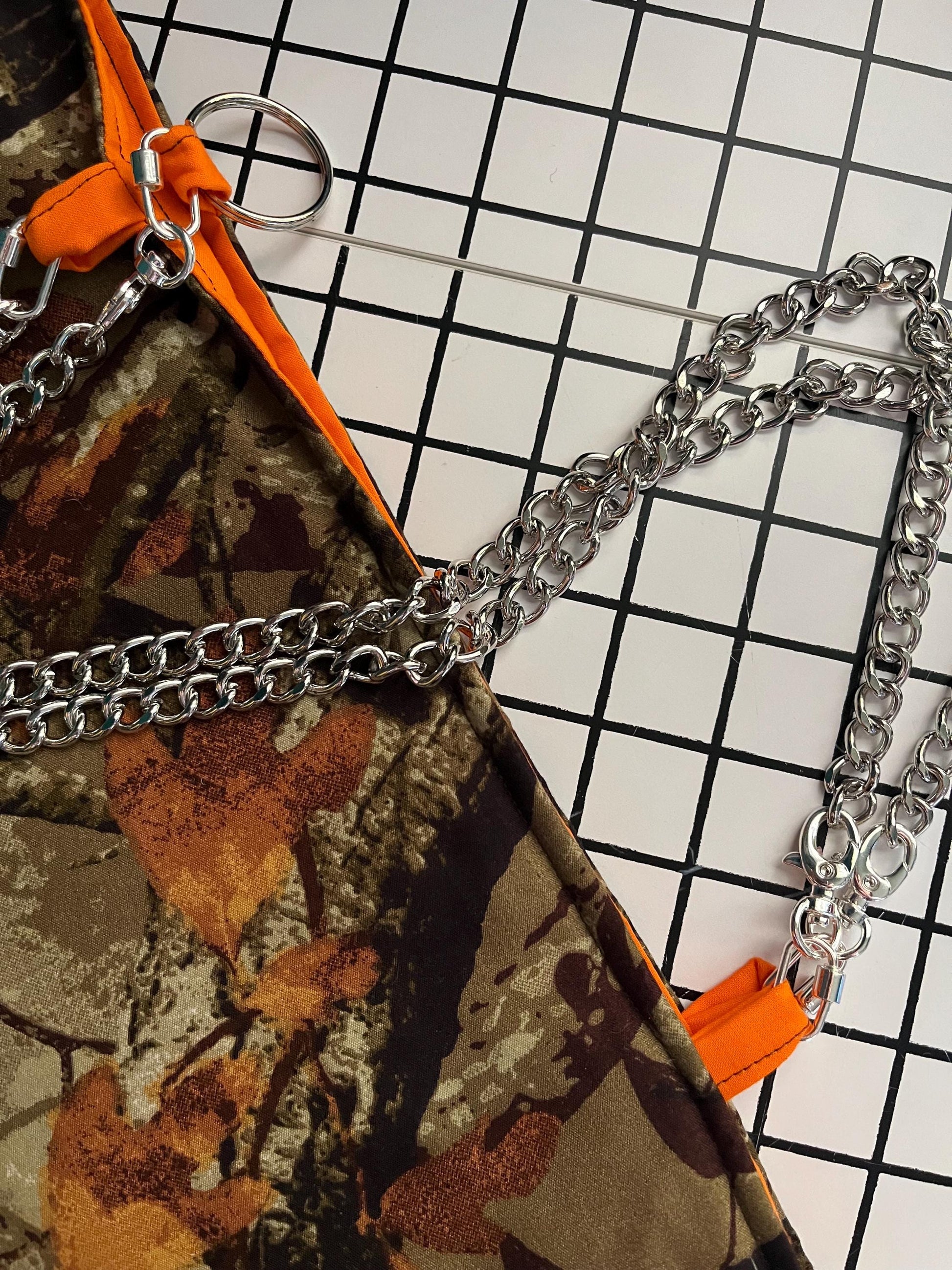 Camo Tote With Chain Strap