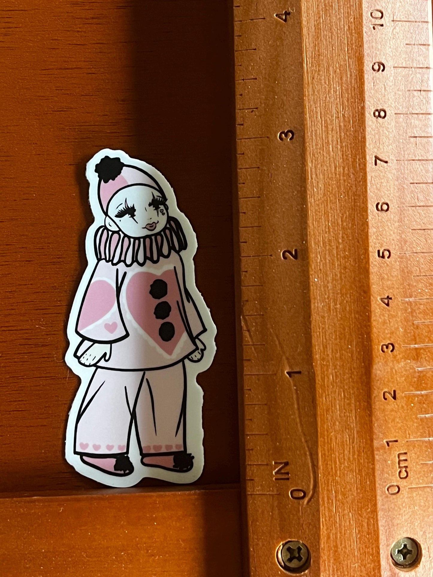 Pink Pierrot Clown Sticker