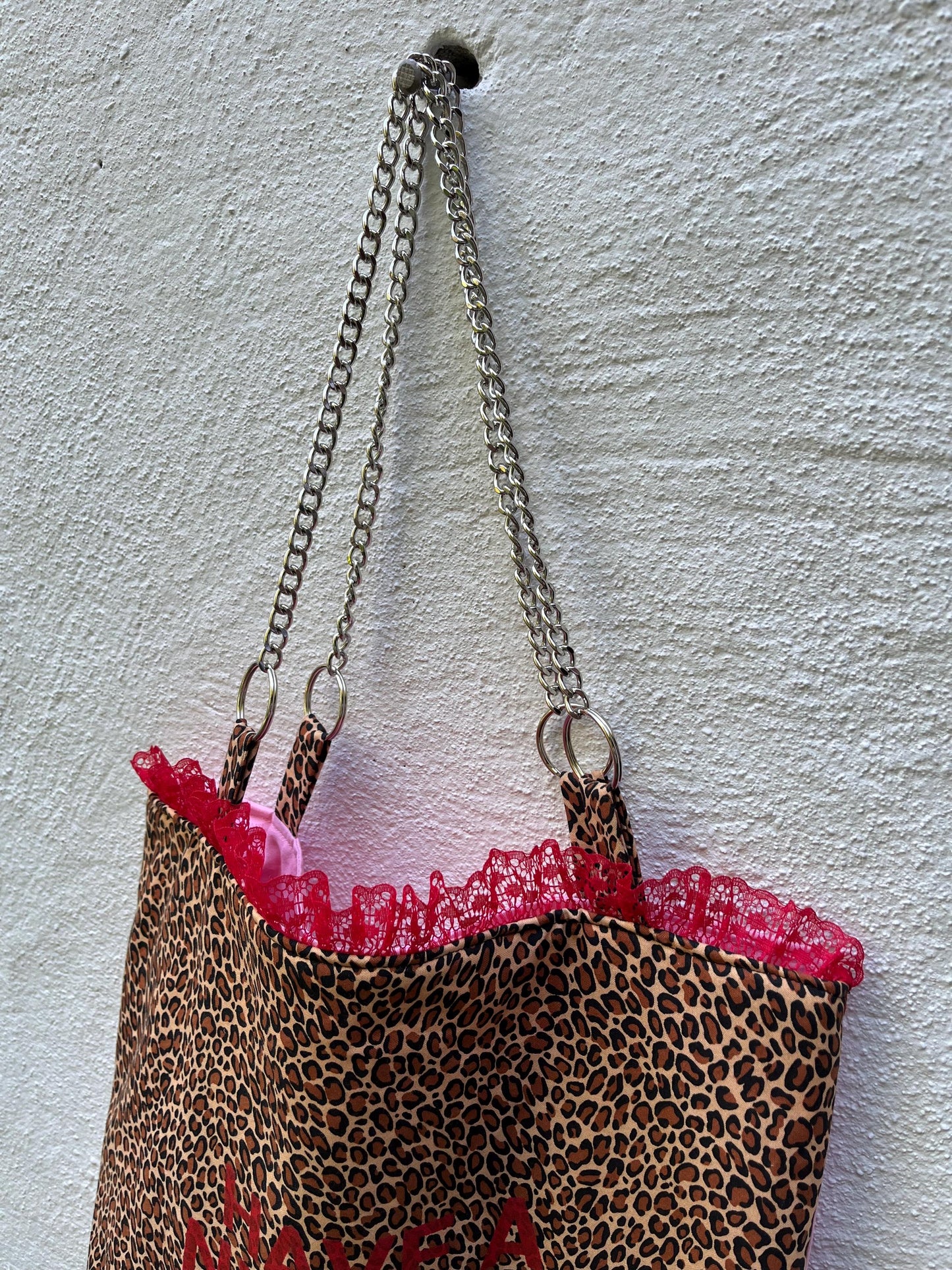 Have a Nice Day Leopard Tote Bag