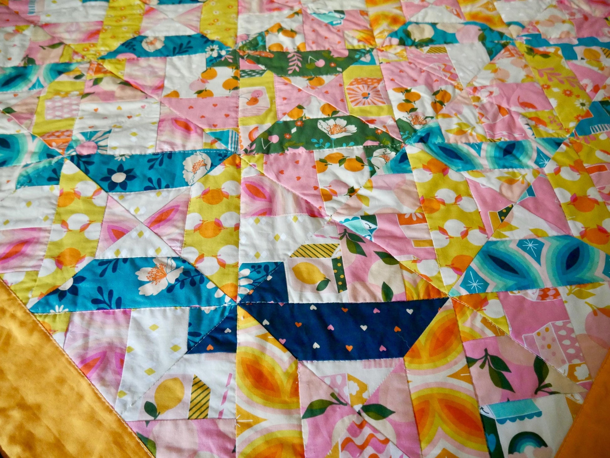Color Pop Patchwork Quilt - 46x46 in