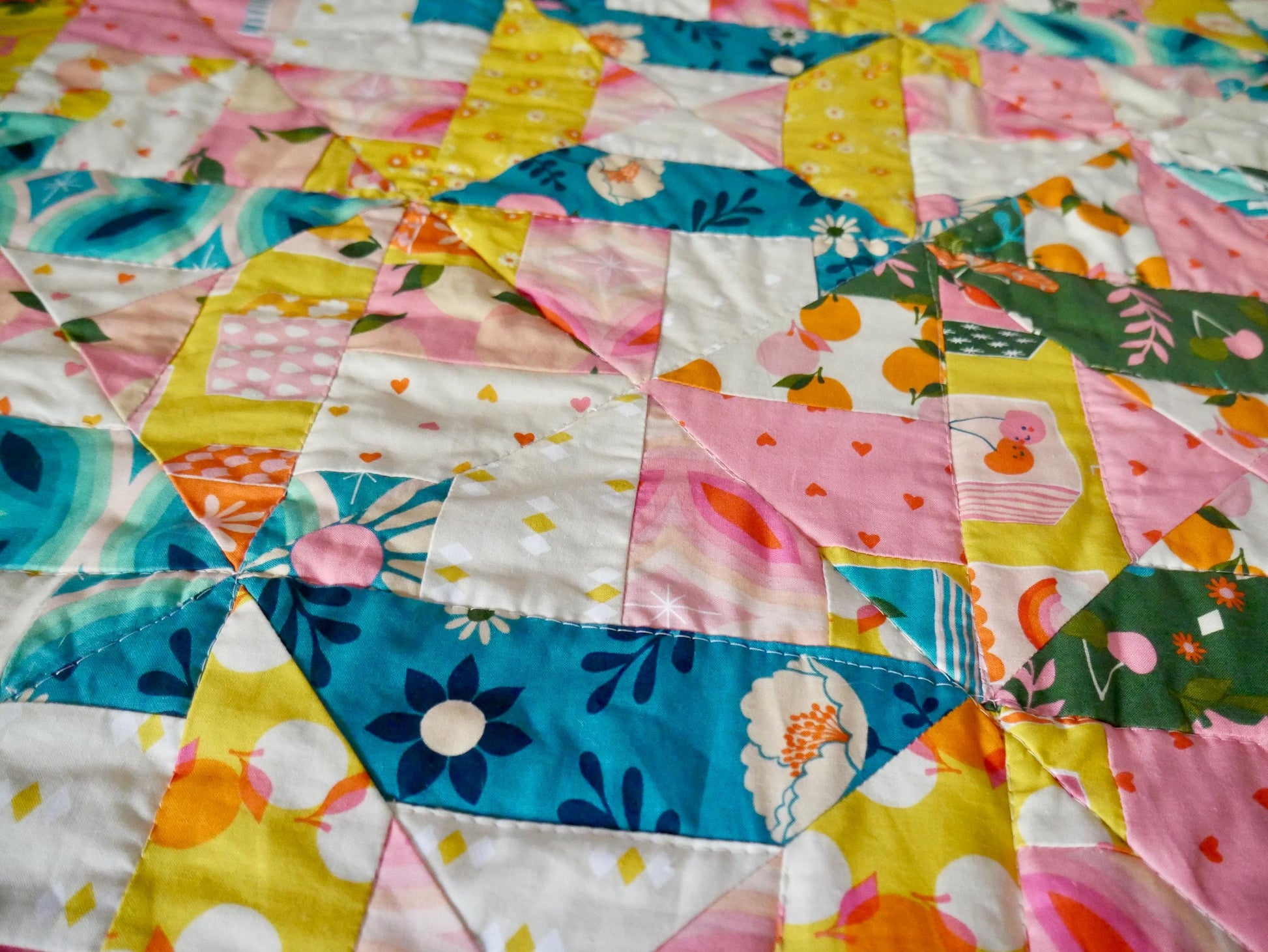 Color Pop Patchwork Quilt - 46x46 in