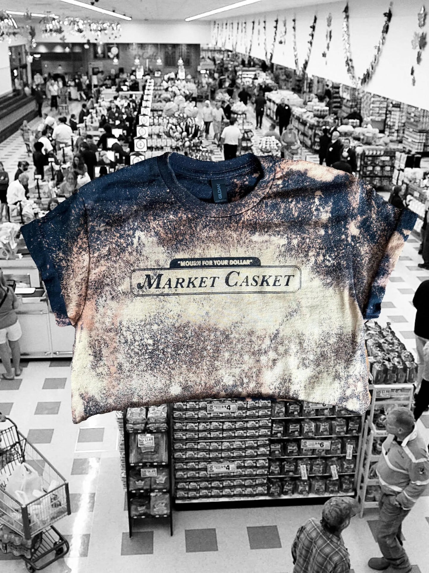 Market Casket Cropped T-Shirt / Small