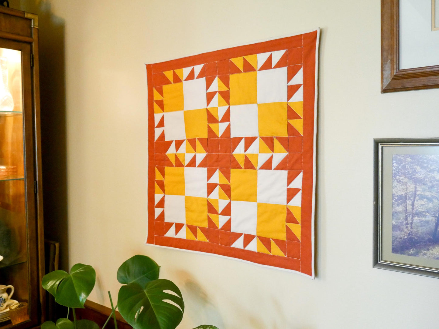Three Color Quilt Wall Hanging