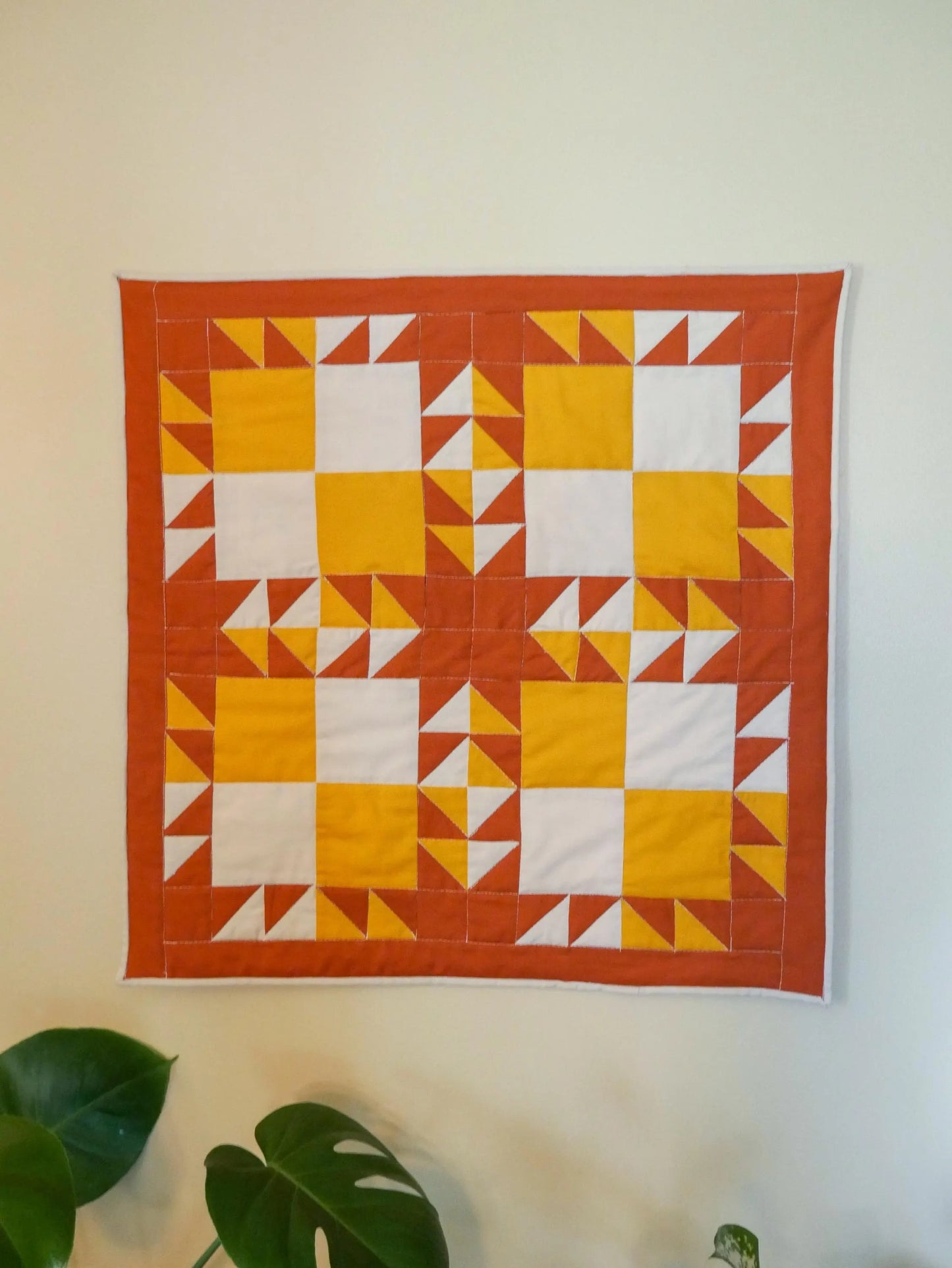 Three Color Quilt Wall Hanging