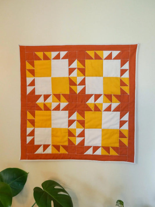 Three Color Quilt Wall Hanging